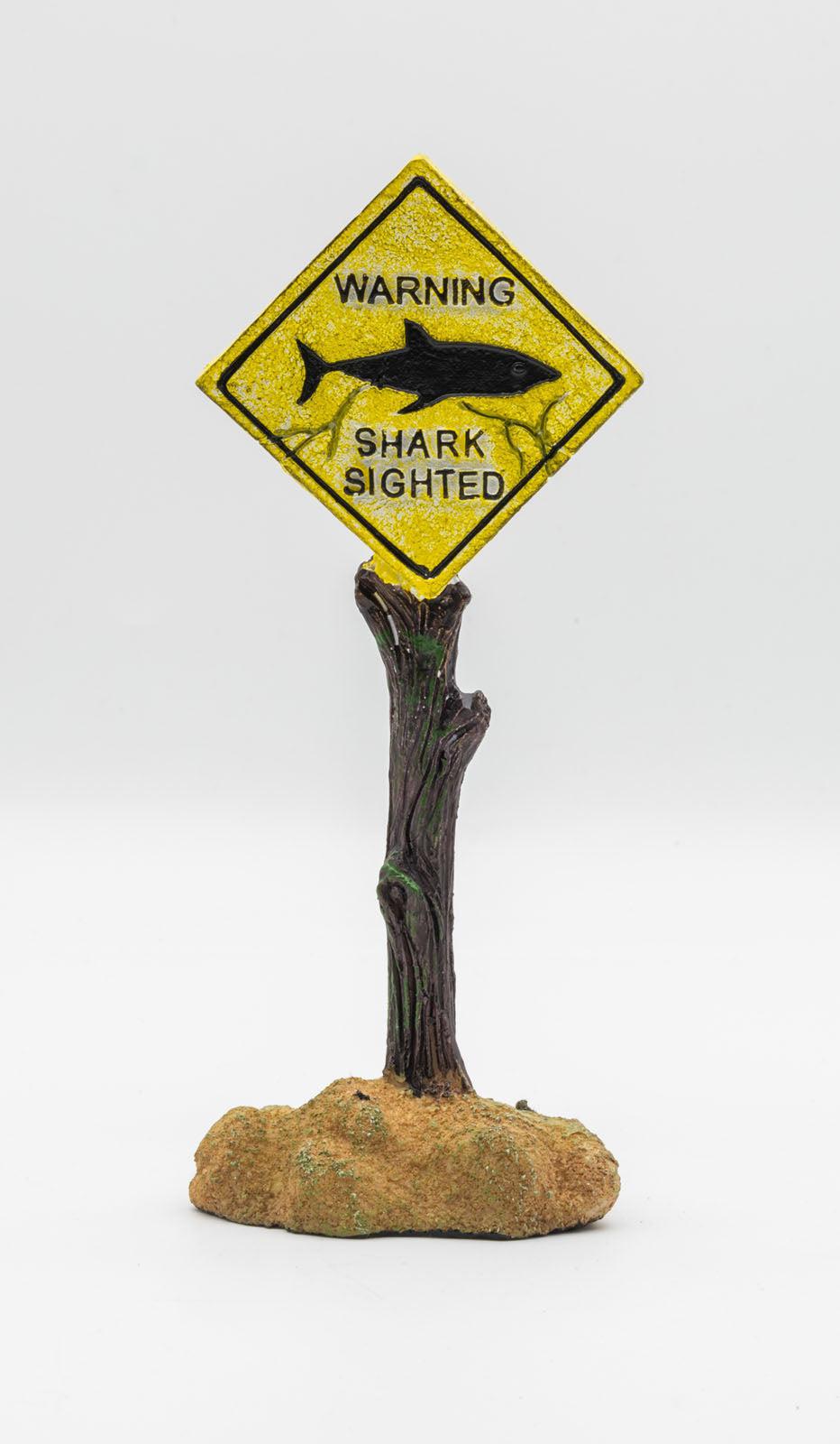 AquaSpectra Shark Warning Sign, 6.5cm