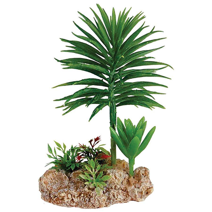 Repstyle Desert Plant with Rock Base