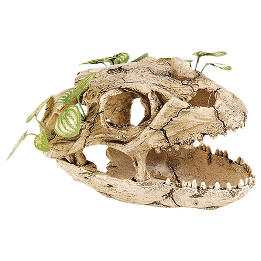 Repstyle Skull with Silk Plant