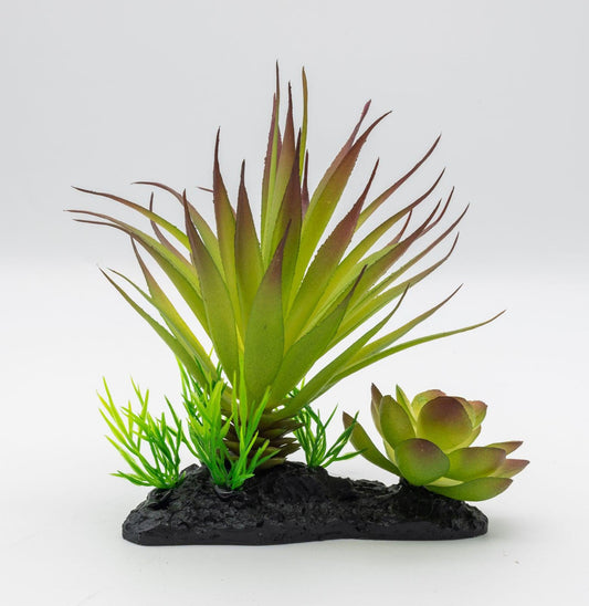 ProRep Agave Plant on Log, 15cm