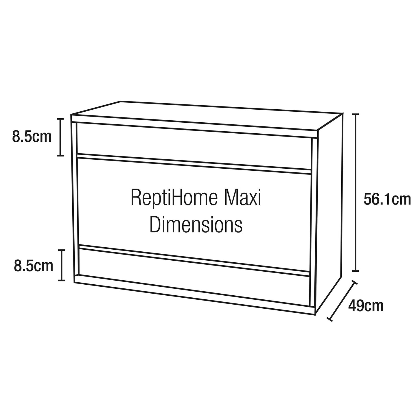 Vivexotic Repti-Home Maxi Medium Vivarium