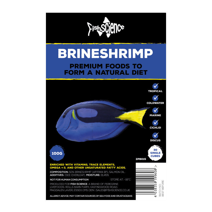 FishScience Frozen Aquatic Food Blister Packs