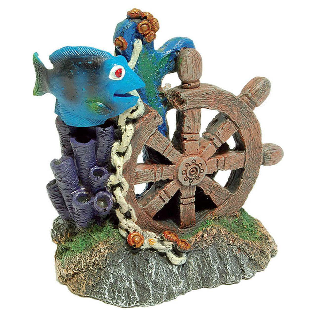 AquaSpectra Ships Wheel with Reef & Fish